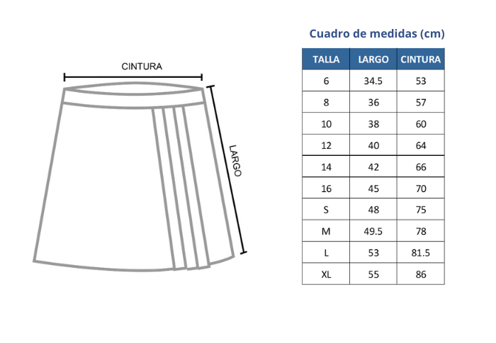 FALDA UNIFORME NEWTON