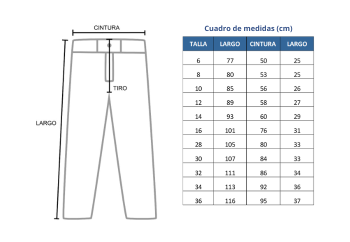PANTALON UNIFORME RECOLETA