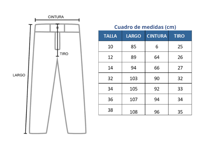 PANTALON UNIF. VARON ROOSEVELT