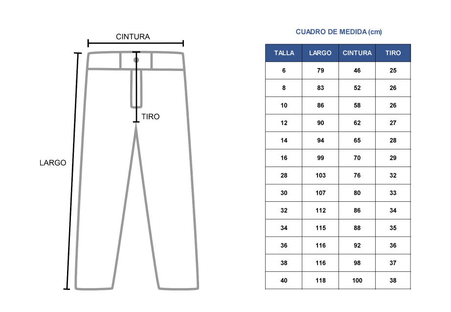 PANTALON UNIFORME SAN JOSE
