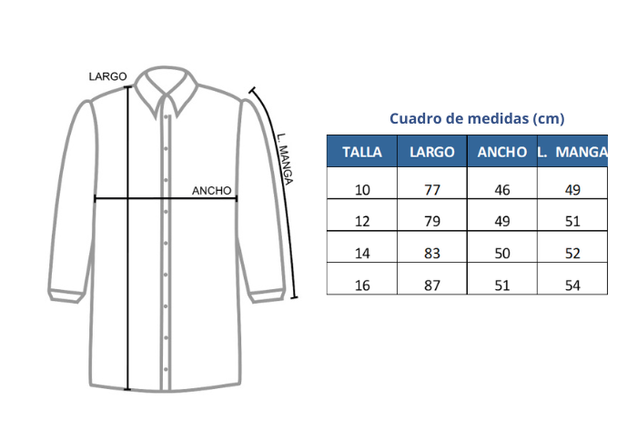 MANDIL LABORATORIO SANTA TERESITA