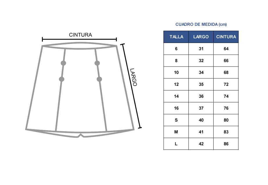 FALDA PANTALON VILLA CARITAS DRILL