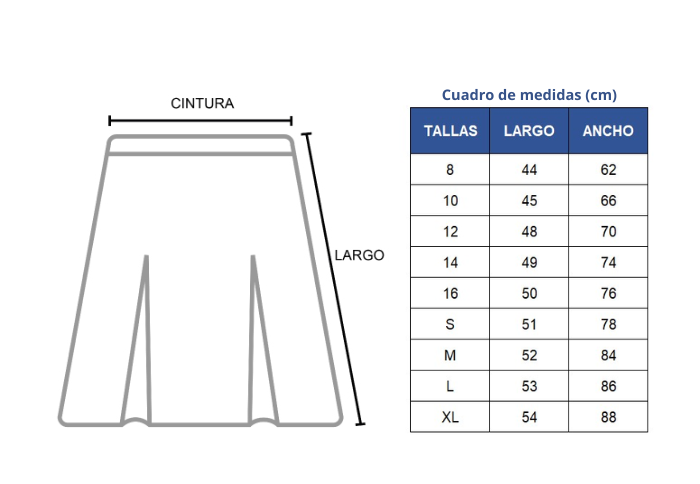 FALDA UNIFORME VILLA MARIA