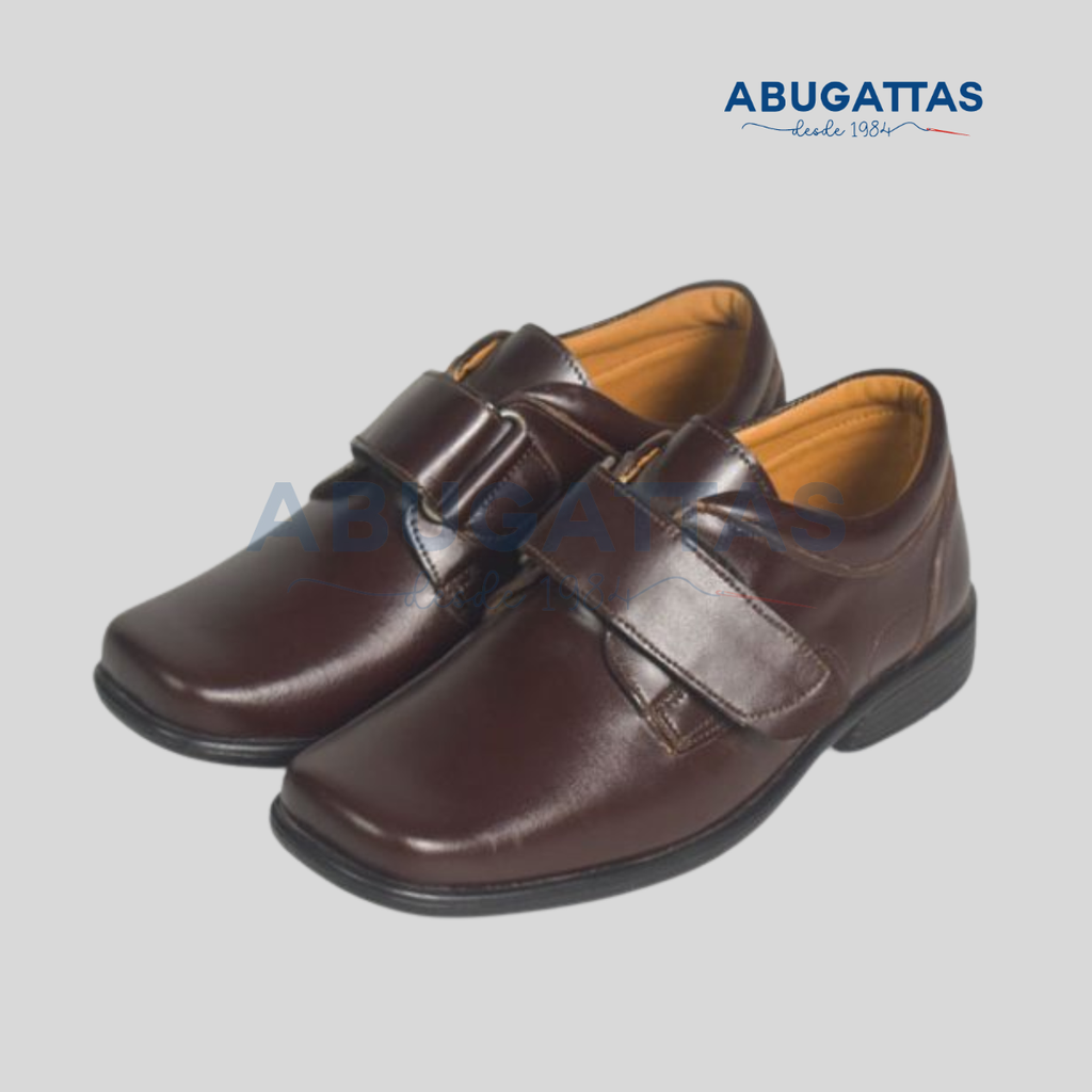 ZAPATO MARRON PEGA PEGA ABUGATTAS