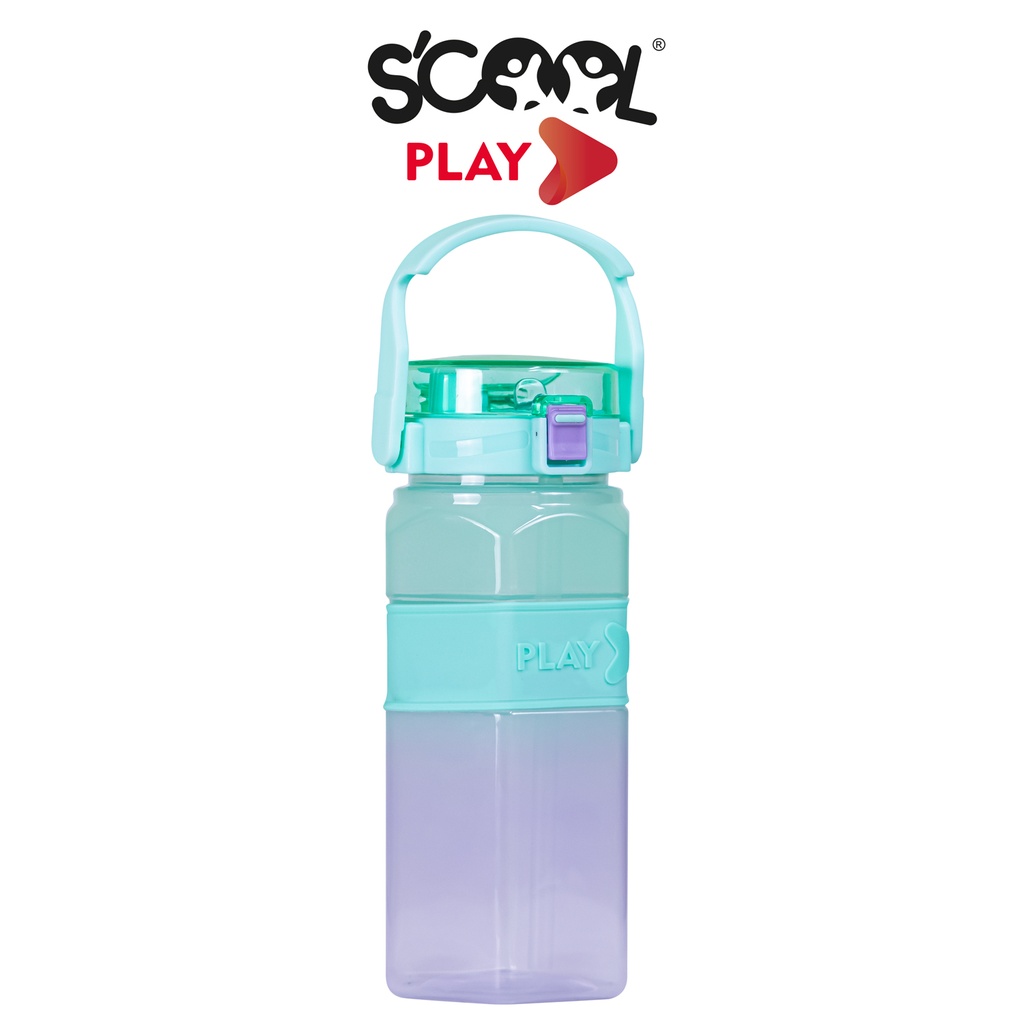 BOT PETG SQUARE 1.2 LT AQUA/LILA SCOOL