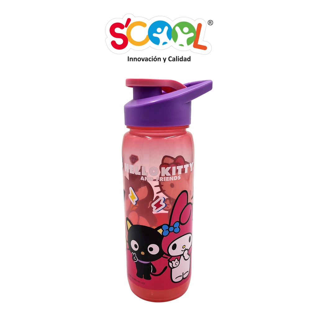 BOT PP 600 ML S/CAÑA KITT&FRIENDS SCOOL