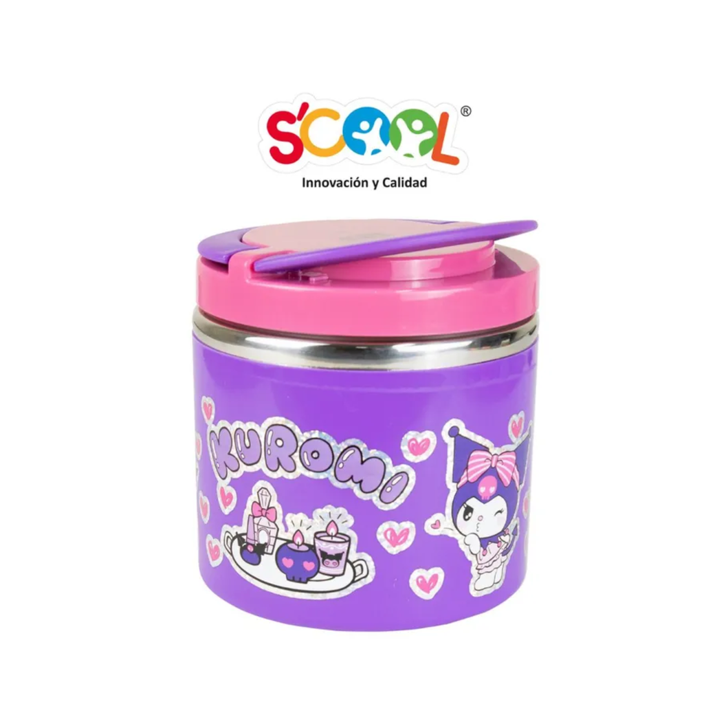 TERMO DE COMIDA 600ML KUROMI SCOOL