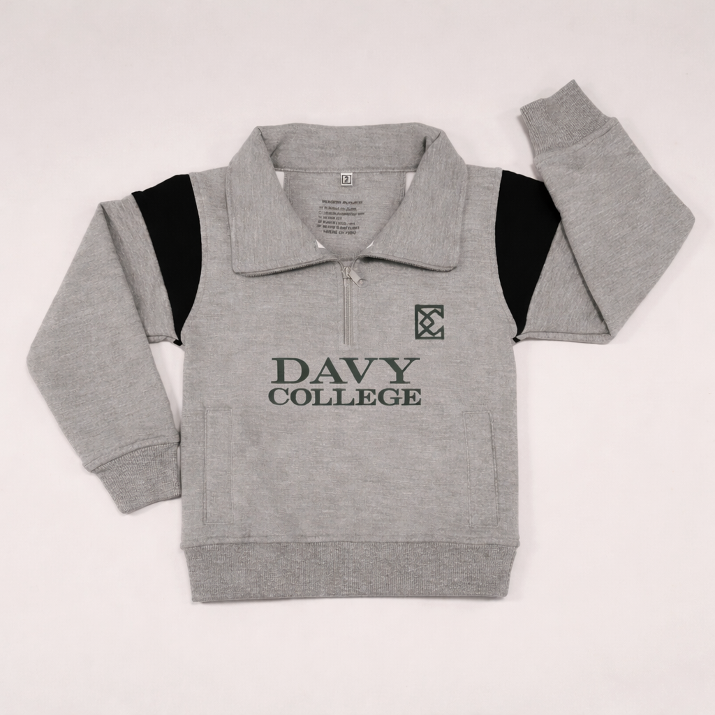 SUDADERA ZIP DAVY COLLEGE