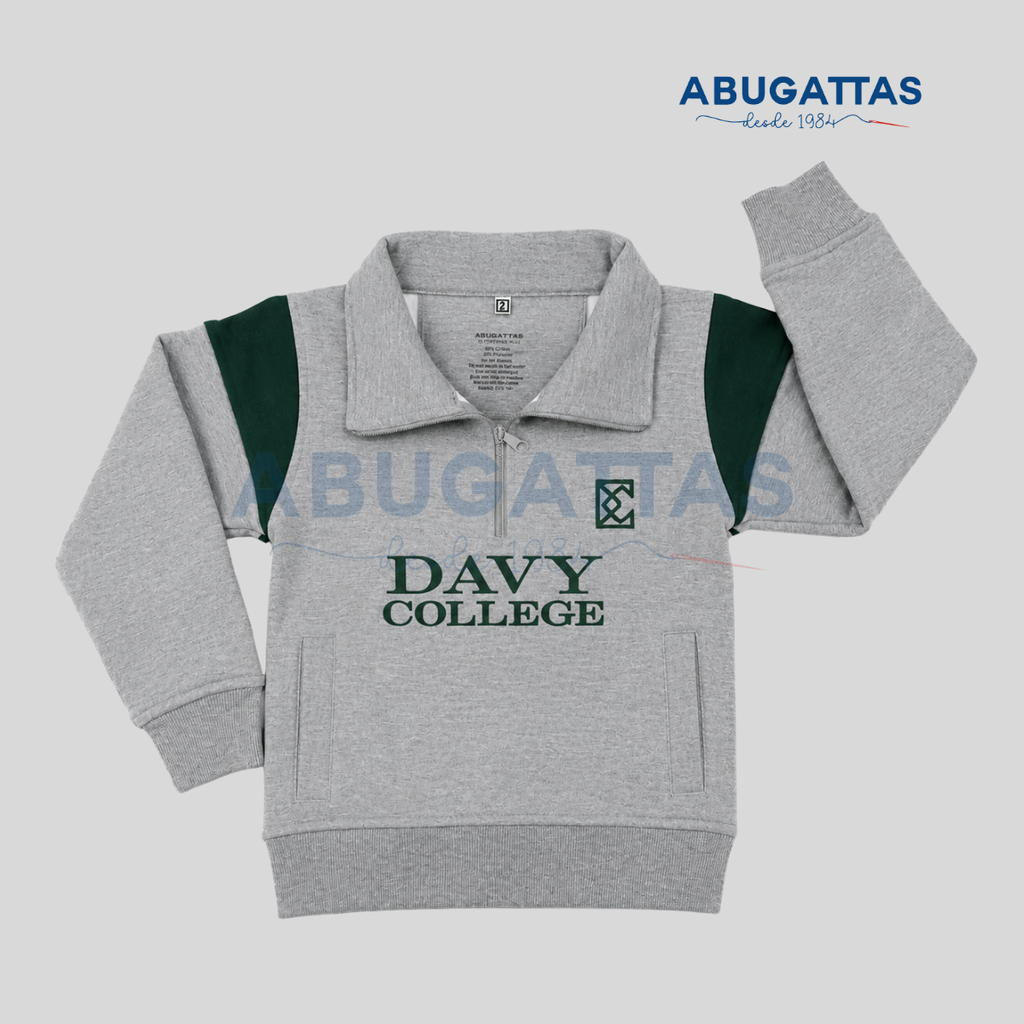 SUDADERA ZIP DAVY COLLEGE