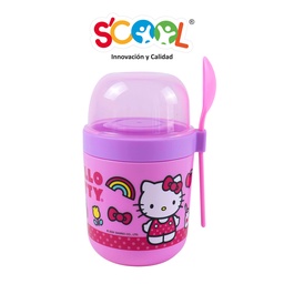 [703816] VASO YOGURT HELLO KITTY SCOOL