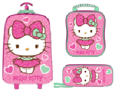 [804373] SET MALETA RANGER FULL 3D HELLO KITTY SCOOL
